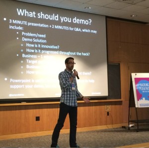 Coleman Shelton of MIT's Hacking Medicine gives the Hacking 101 lecture