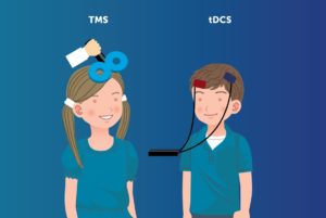 TMS v tDCS neuromodulation