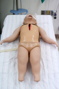 Surgical Sam beating heart pediatric trainer mannequin simulation Simulator Program The Chamberlain Group